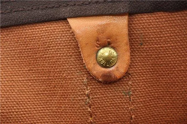 LOUIS VUITTON Monogram Canvas Keepall Bandouliere 55 Travel Bag