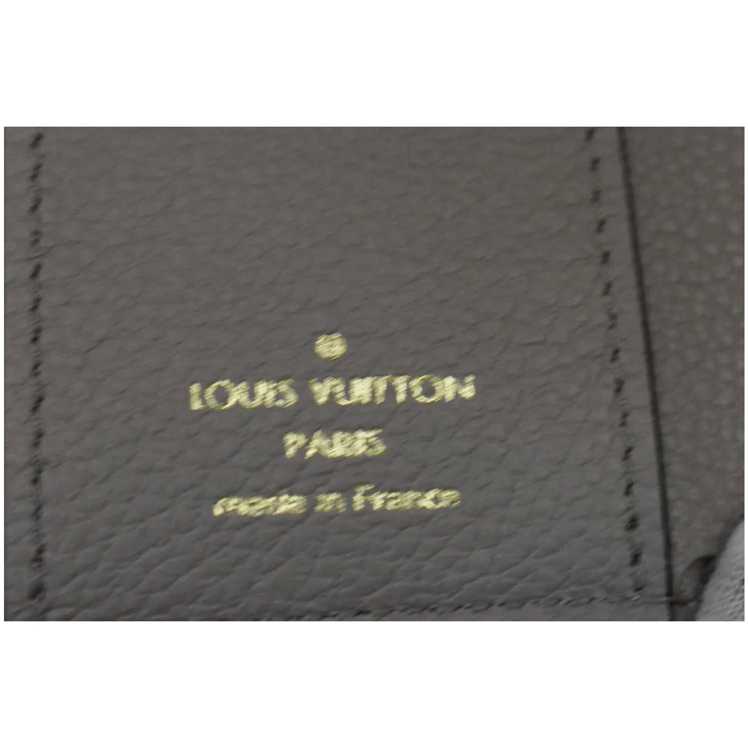 LOUIS VUITTON Monogram Empreinte Zoe Compact Wallet Tourterelle Gray