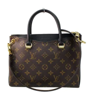 LOUIS VUITTON Pallas BB Monogram Canvas Shoulder Crossbody Bag Brown