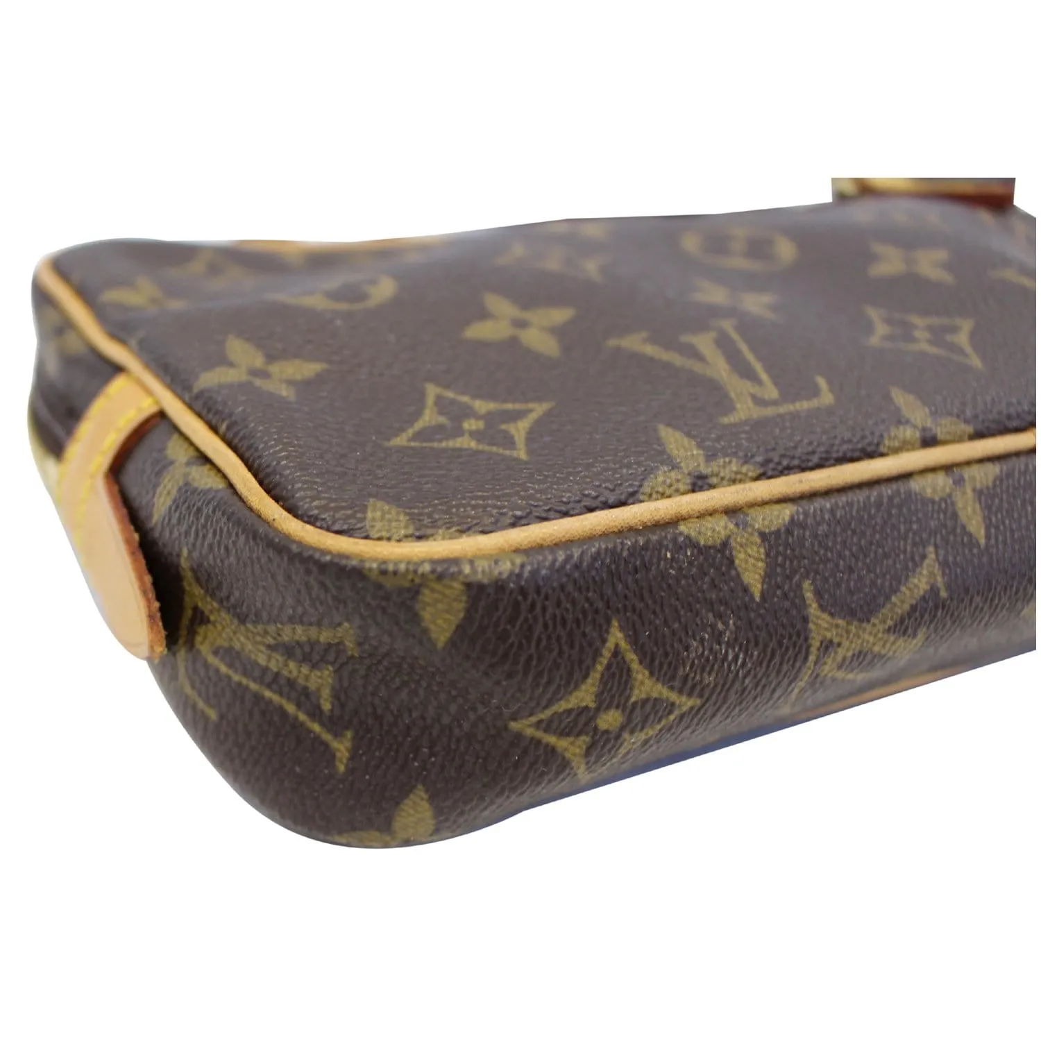 LOUIS VUITTON Pochette Marly Bandouliere Monogram Canvas Crossbody Bag Brown