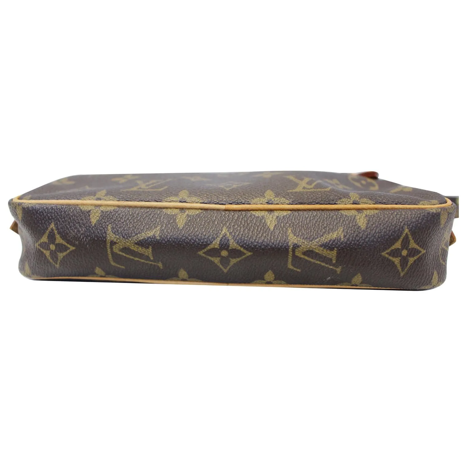 LOUIS VUITTON Pochette Marly Bandouliere Monogram Canvas Crossbody Bag Brown