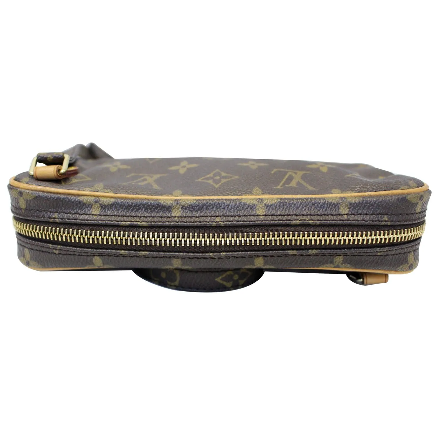 LOUIS VUITTON Pochette Marly Bandouliere Monogram Canvas Crossbody Bag Brown