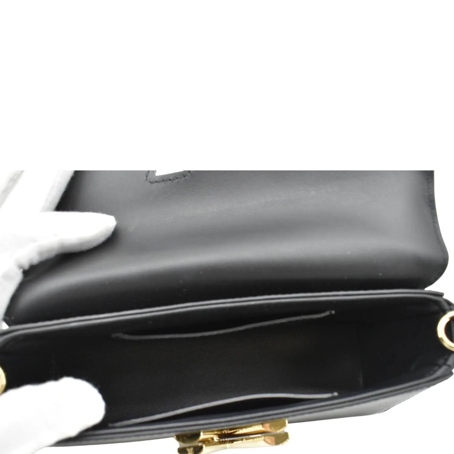LOUIS VUITTON Twist West Epi Leather Crossbody Pochette Bag Black
