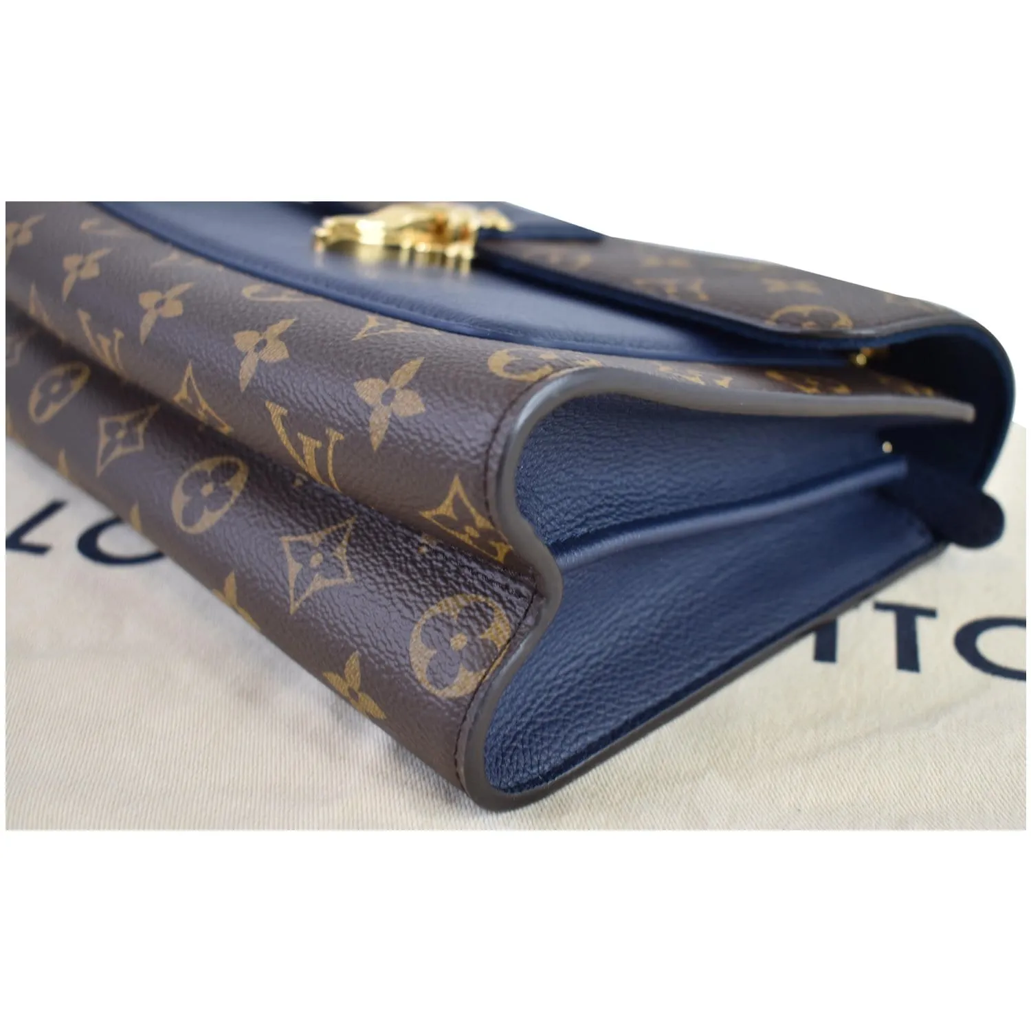 LOUIS VUITTON Victoire Monogram Canvas Crossbody Bag Navy
