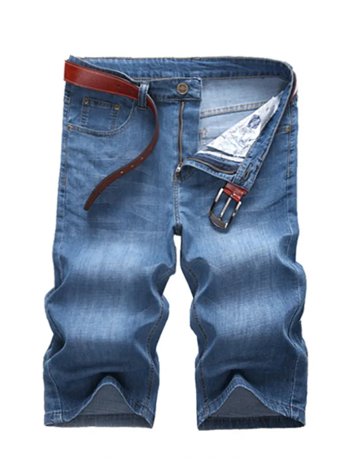 Male Summer Oversized Thin Short Denim Pants