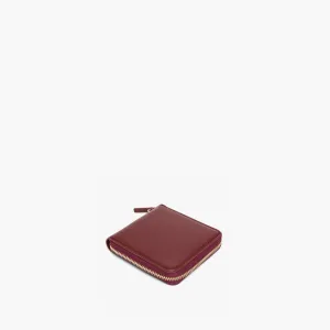 Mallorca Small Wallet - Cactus Leather - Burgundy / Gold / Camel