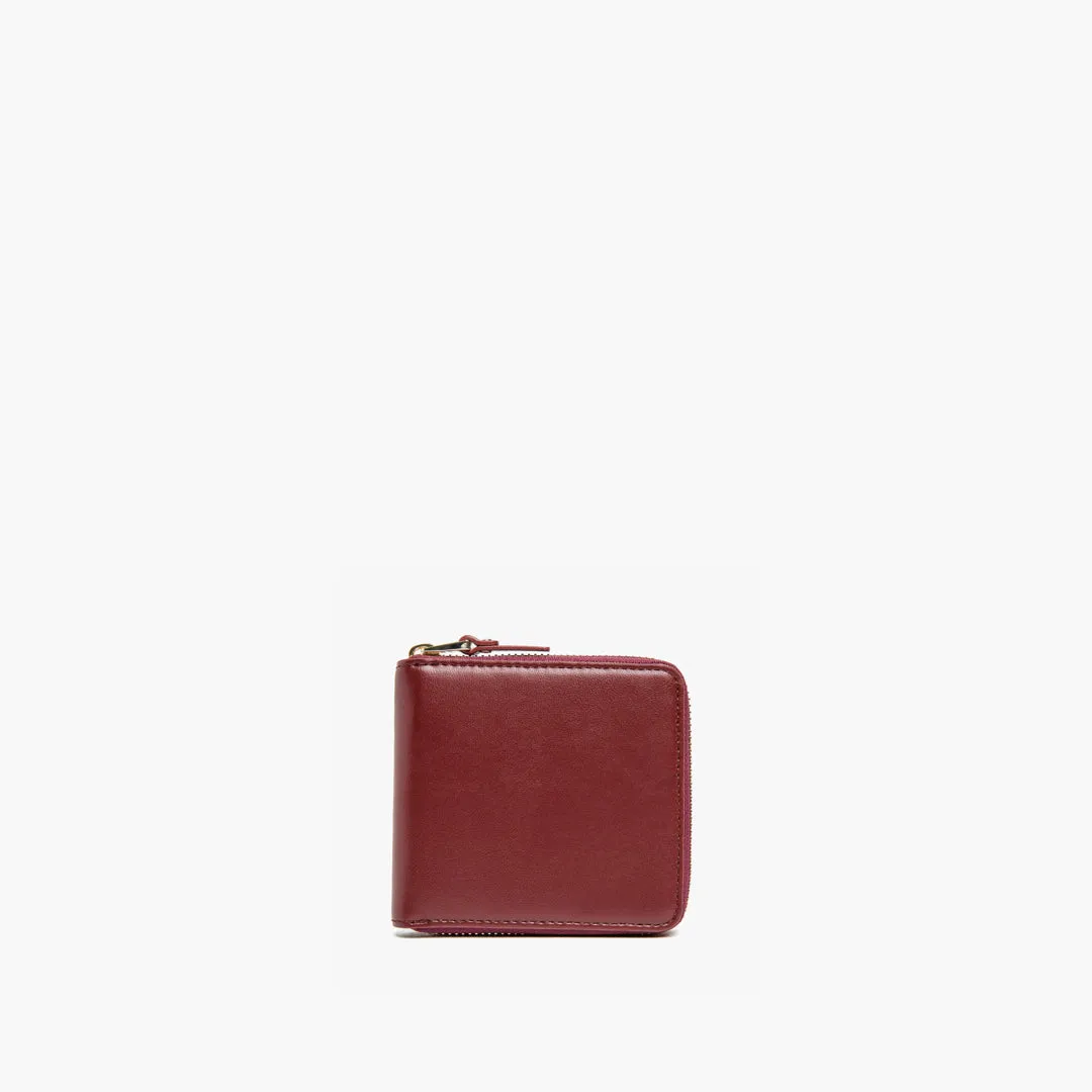 Mallorca Small Wallet - Cactus Leather - Burgundy / Gold / Camel