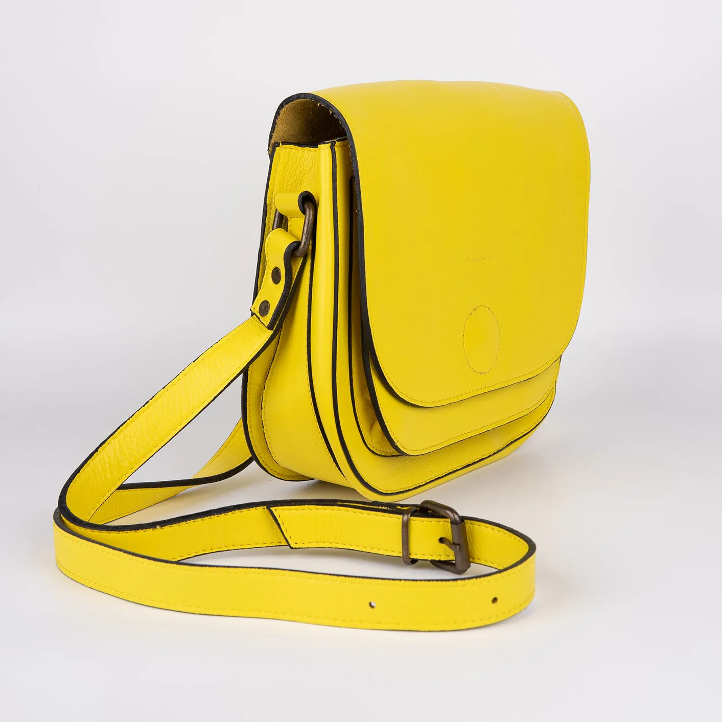 Medium-Sized Crossbody Bag - Yellow