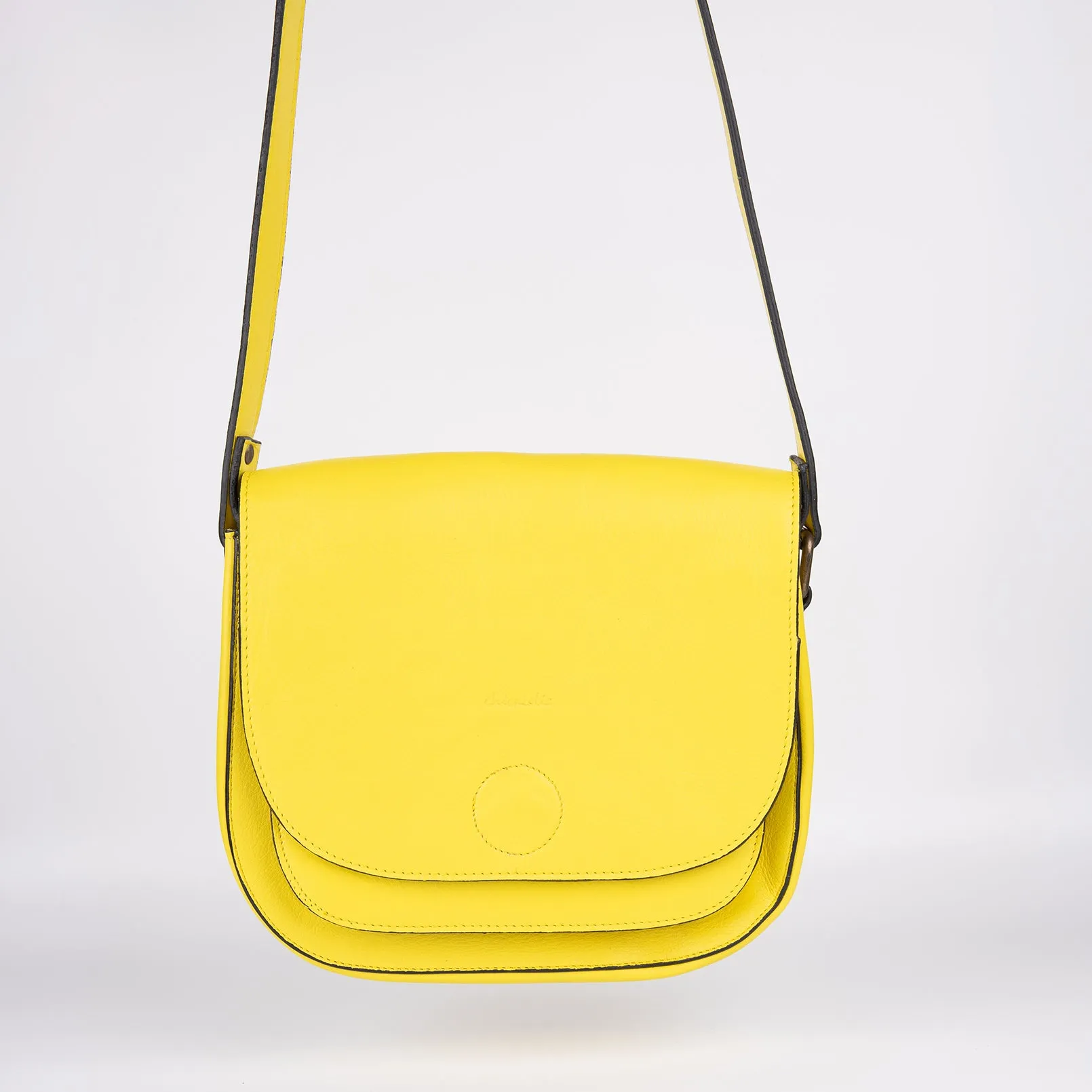 Medium-Sized Crossbody Bag - Yellow
