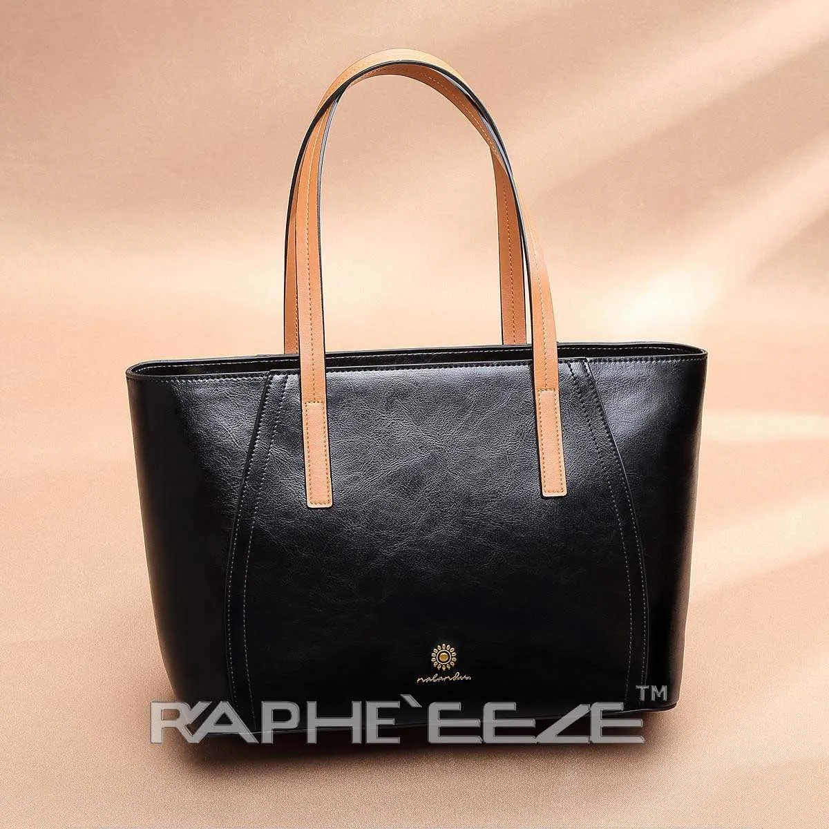 Medium Sized Tweed Bags for Women - Classic Black Color