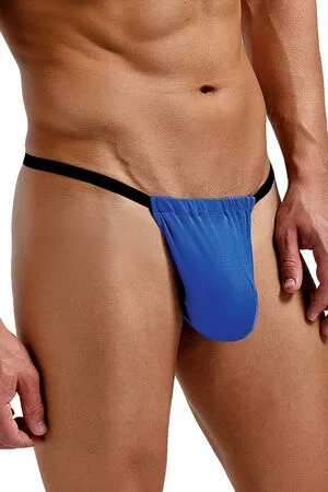 Mens Cobalt Silk G-String