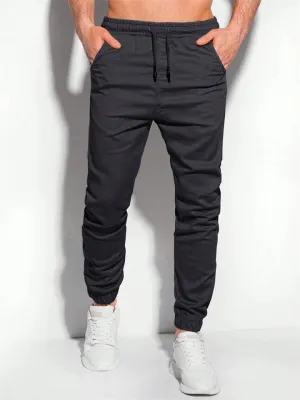 Men's Daily Wear Simple Loose Ankle-Tied Casual Pants