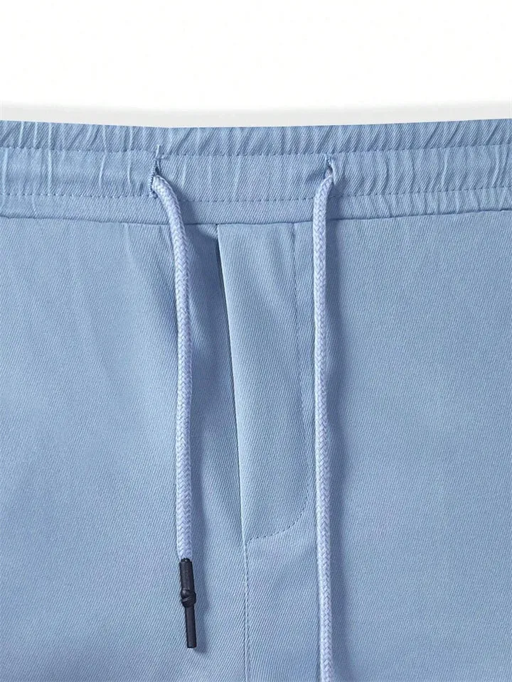 Men's Daily Wear Simple Loose Ankle-Tied Casual Pants
