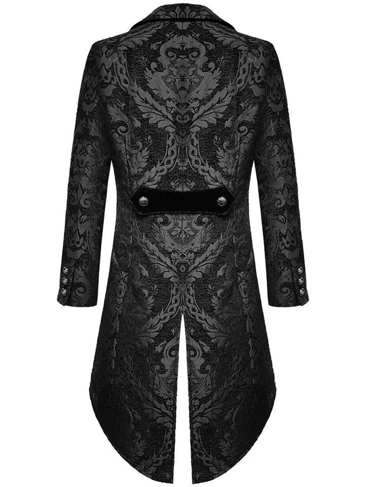 Men's Gothic Steampunk Halloween Cosplay Party Tailcoat