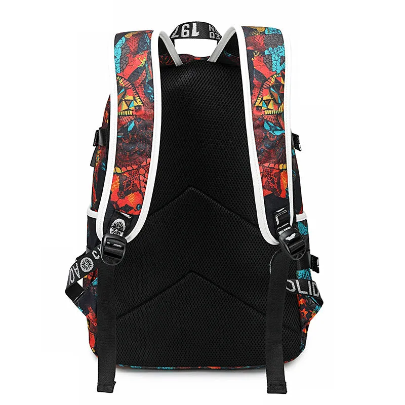 Men's High Thermal Transfer Printing Waterproof Computer Backpacks