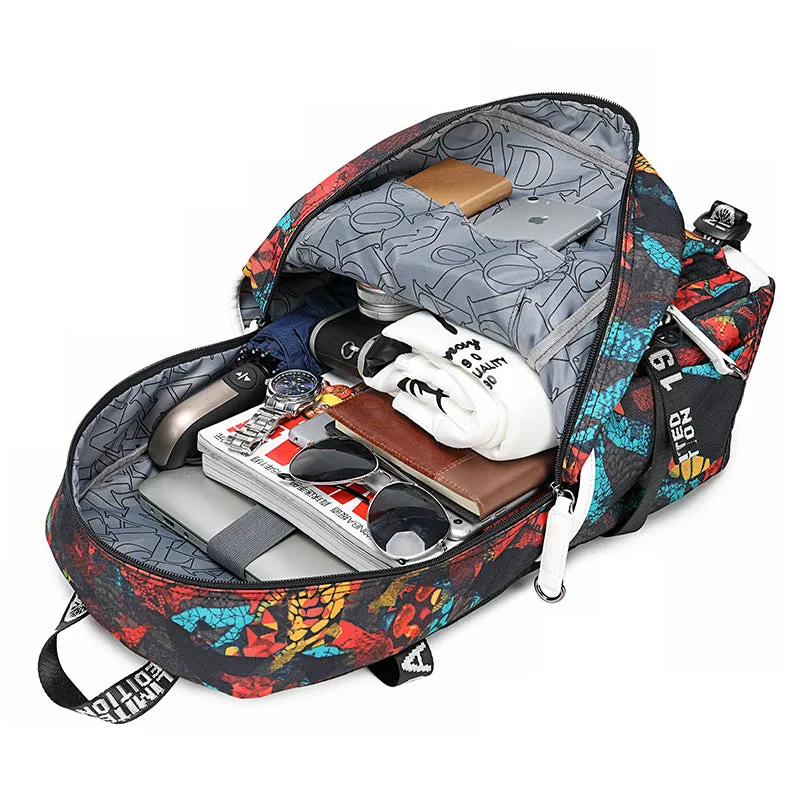 Men's High Thermal Transfer Printing Waterproof Computer Backpacks