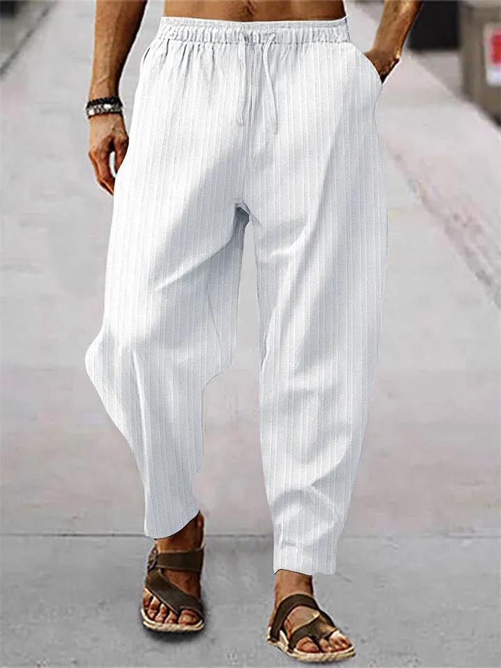 Men's Linen Loose Yoga Sport Pants