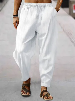 Men's Linen Loose Yoga Sport Pants