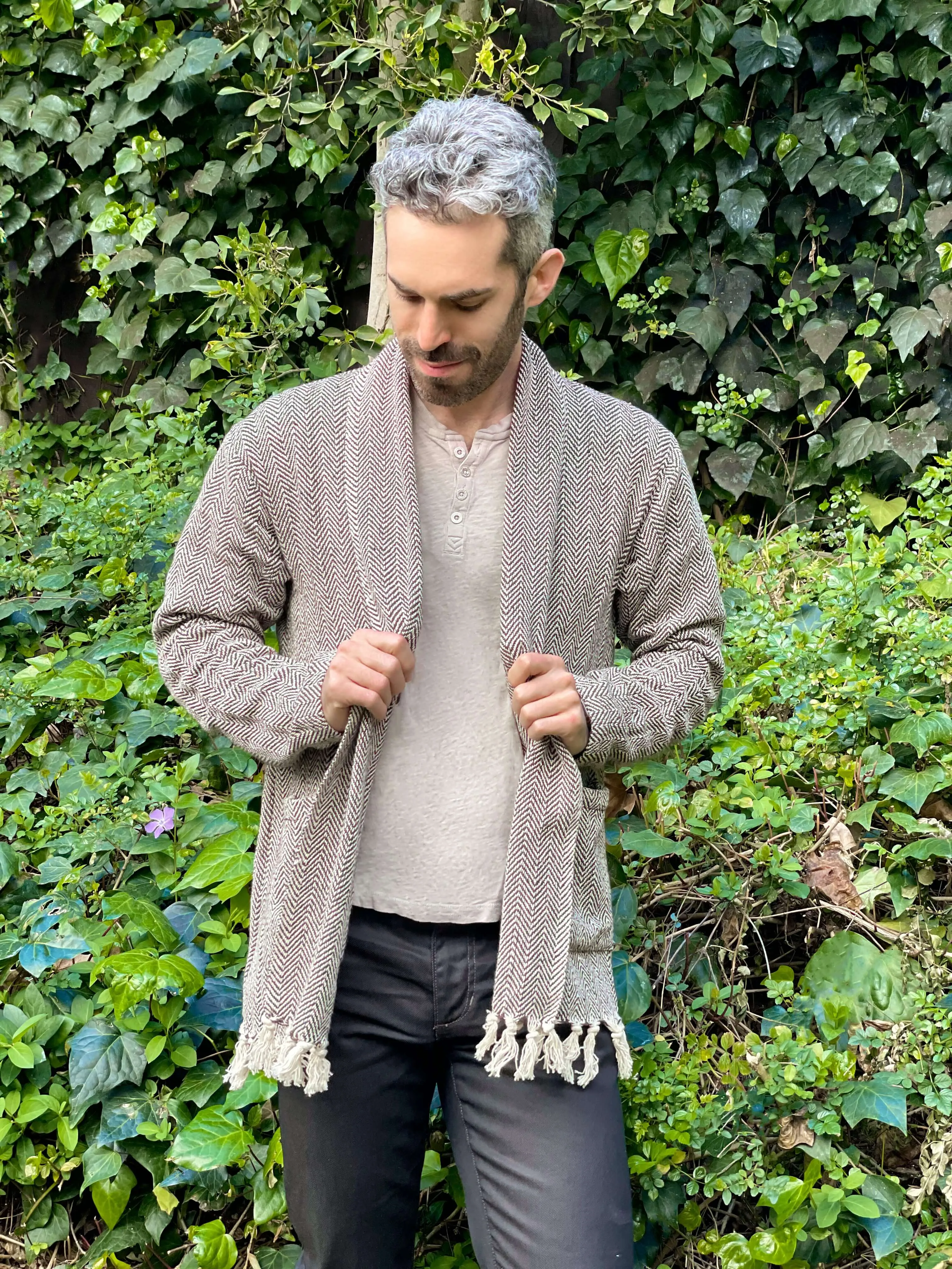 Men's Neutral Cardigan