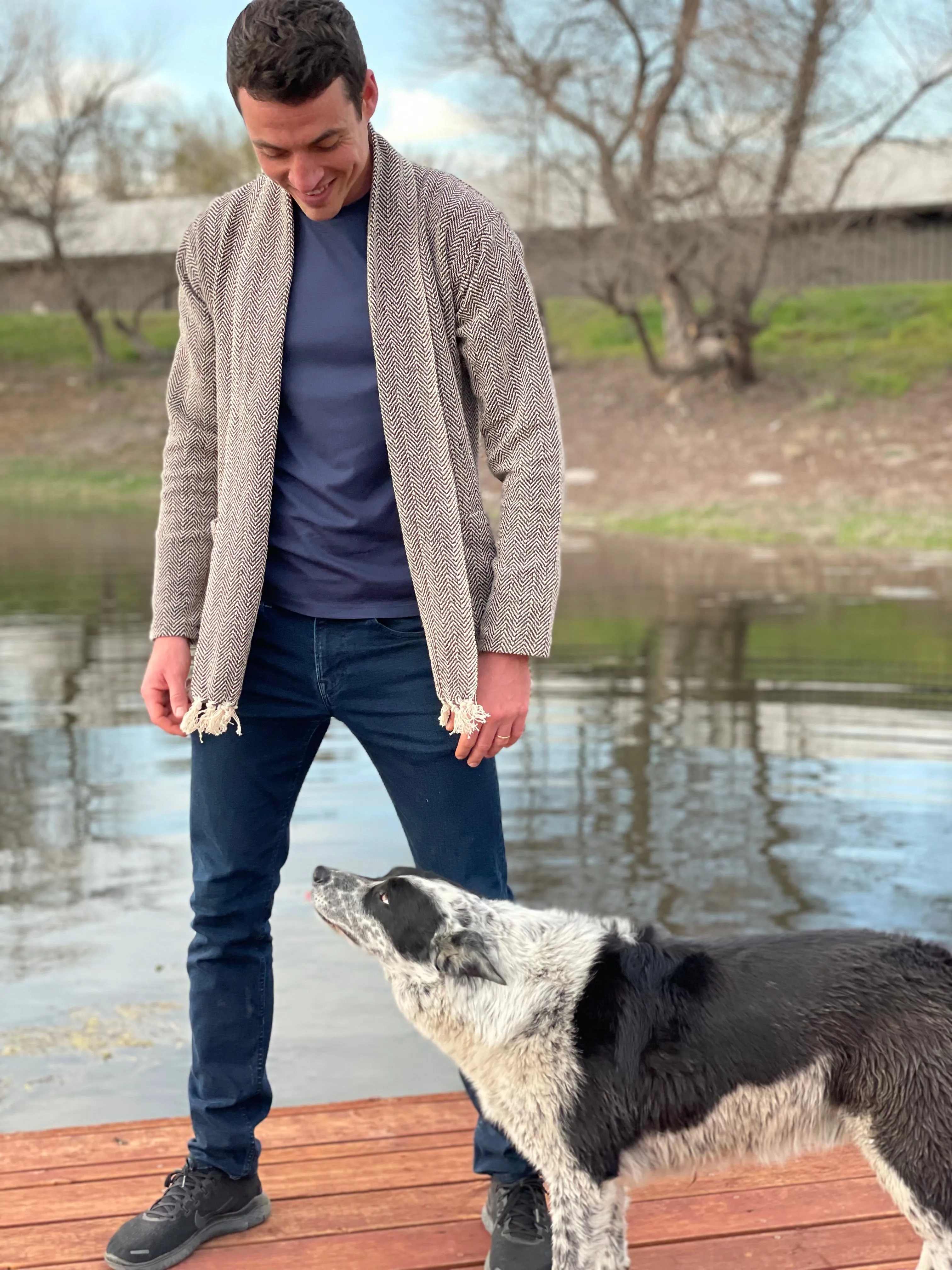 Men's Neutral Cardigan