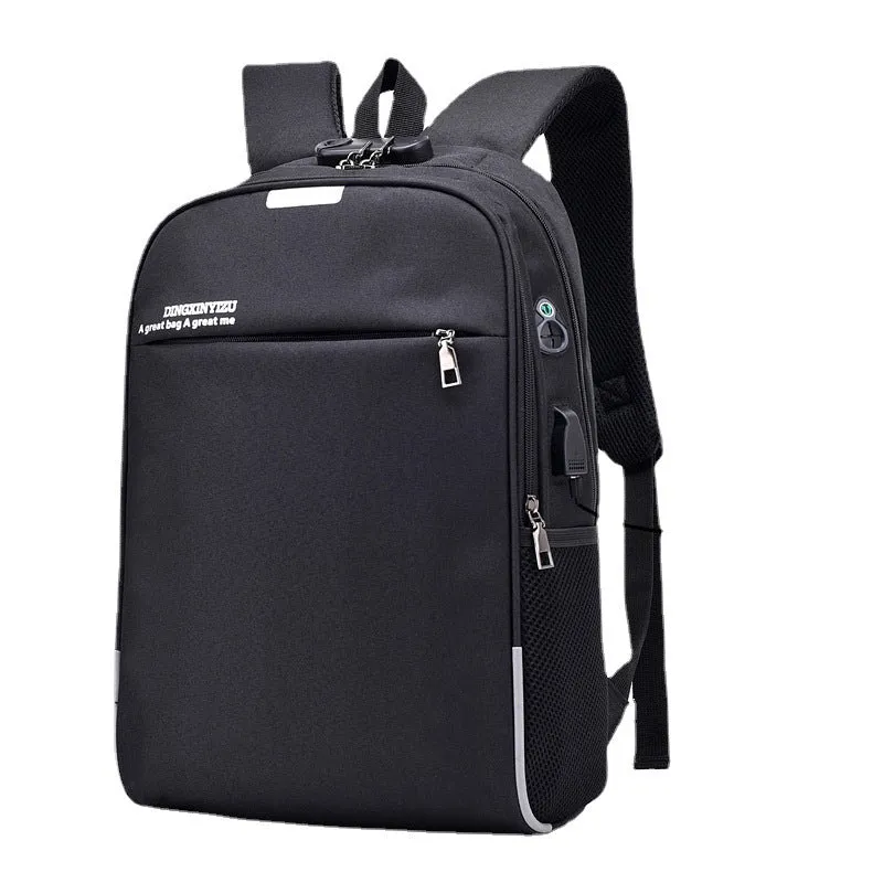 Men's Rechargeable Waterproof Business Leisure Shirt Computer Backpacks