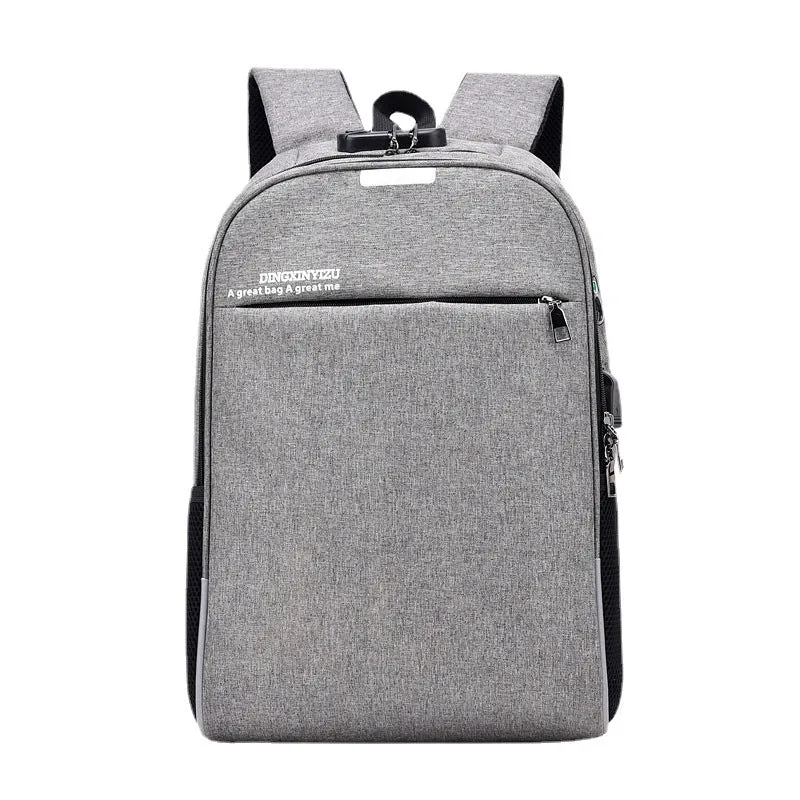 Men's Rechargeable Waterproof Business Leisure Shirt Computer Backpacks