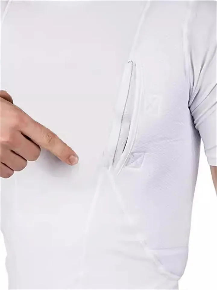 Men's Round Neck Tactical Holster Concealed Carry Shirt