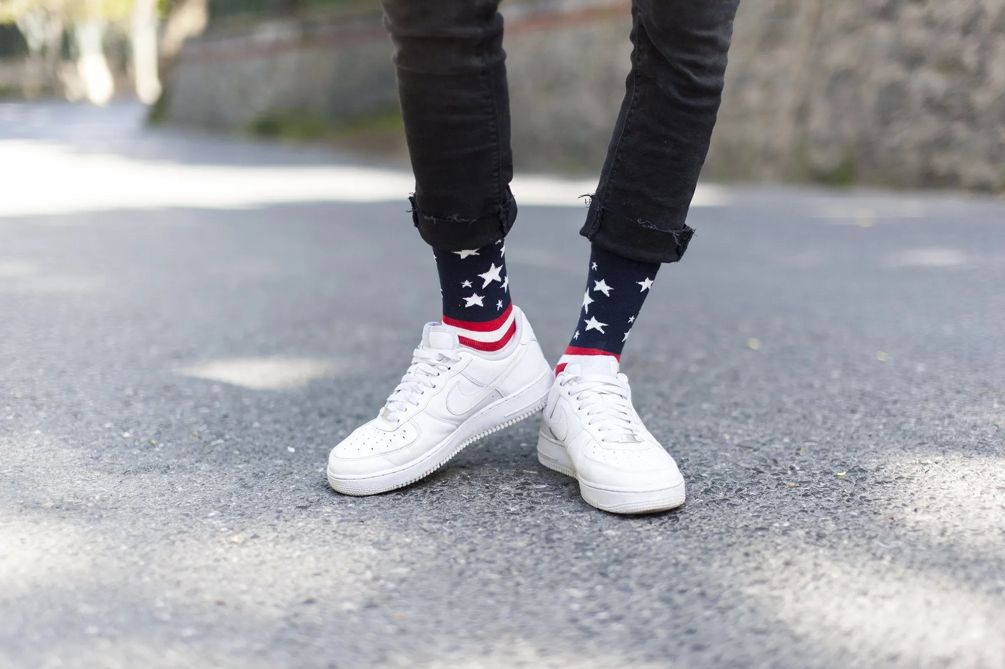 Men's Usa Flag Stars Socks