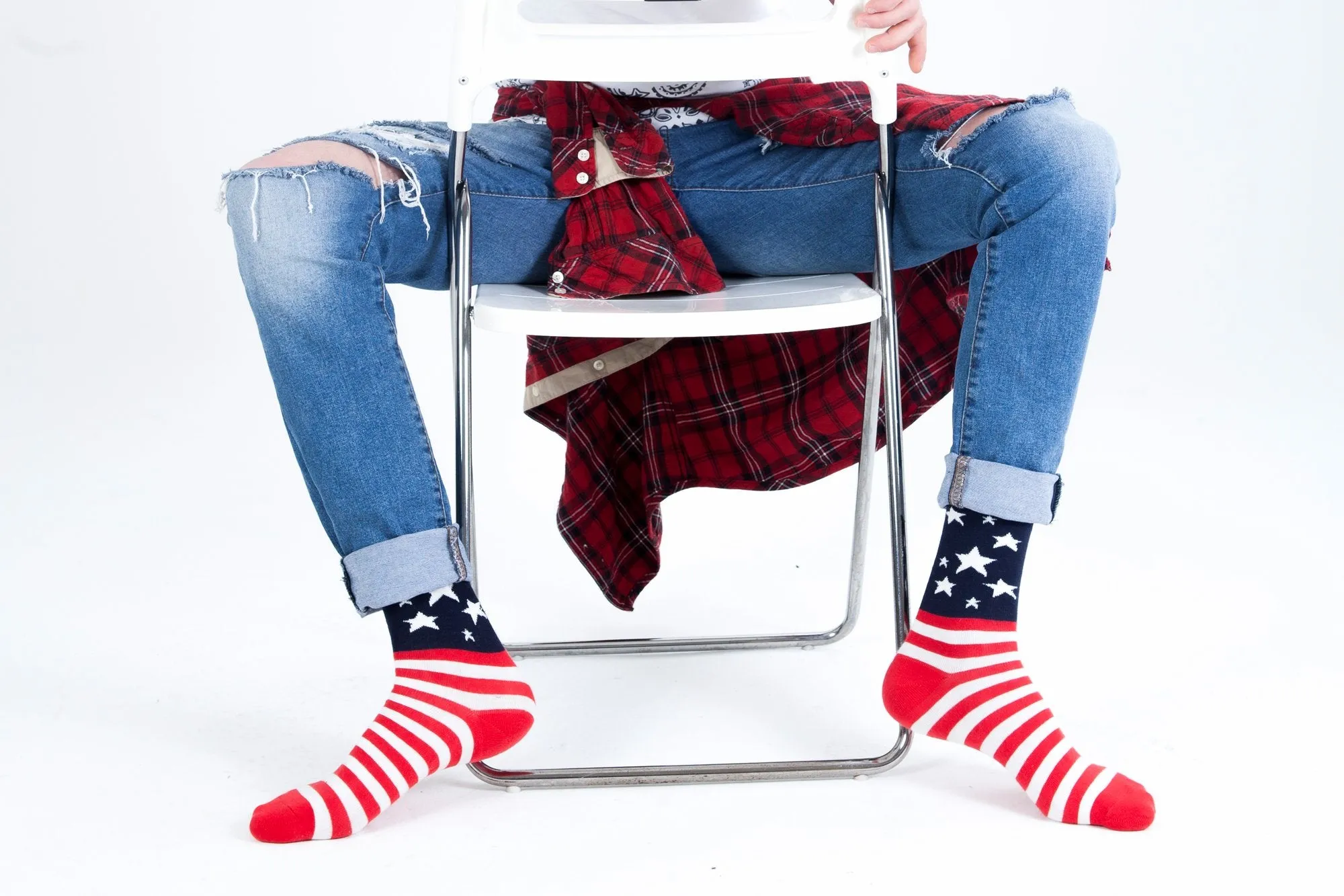 Men's Usa Flag Stars Socks