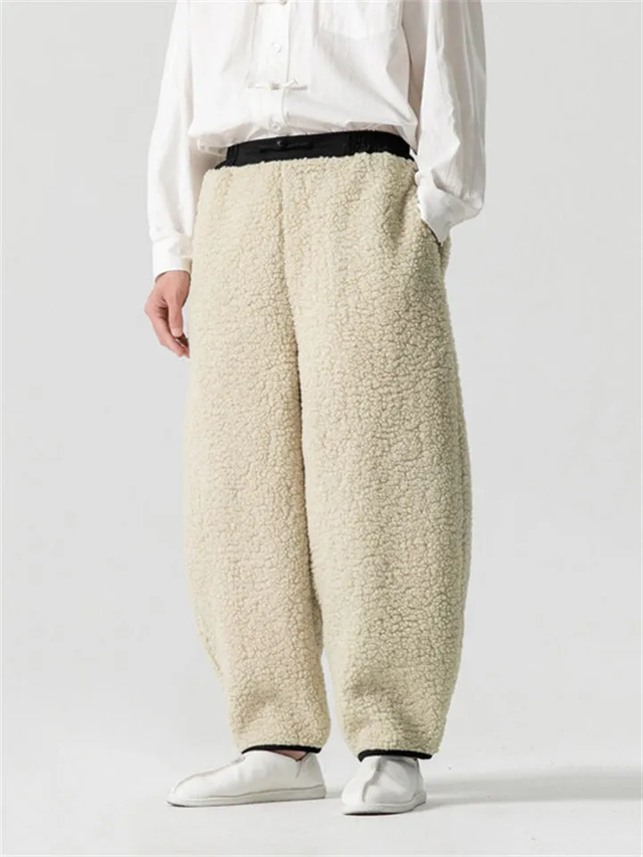 Men's Warm & Comfort Thickened Fluffy Pants for Winter