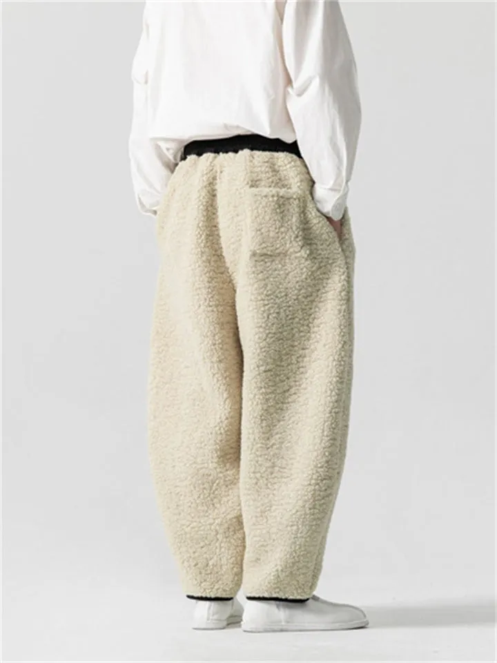 Men's Warm & Comfort Thickened Fluffy Pants for Winter