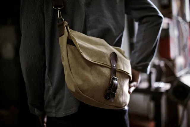 Men's WWII Canvas Shoulder Bag
