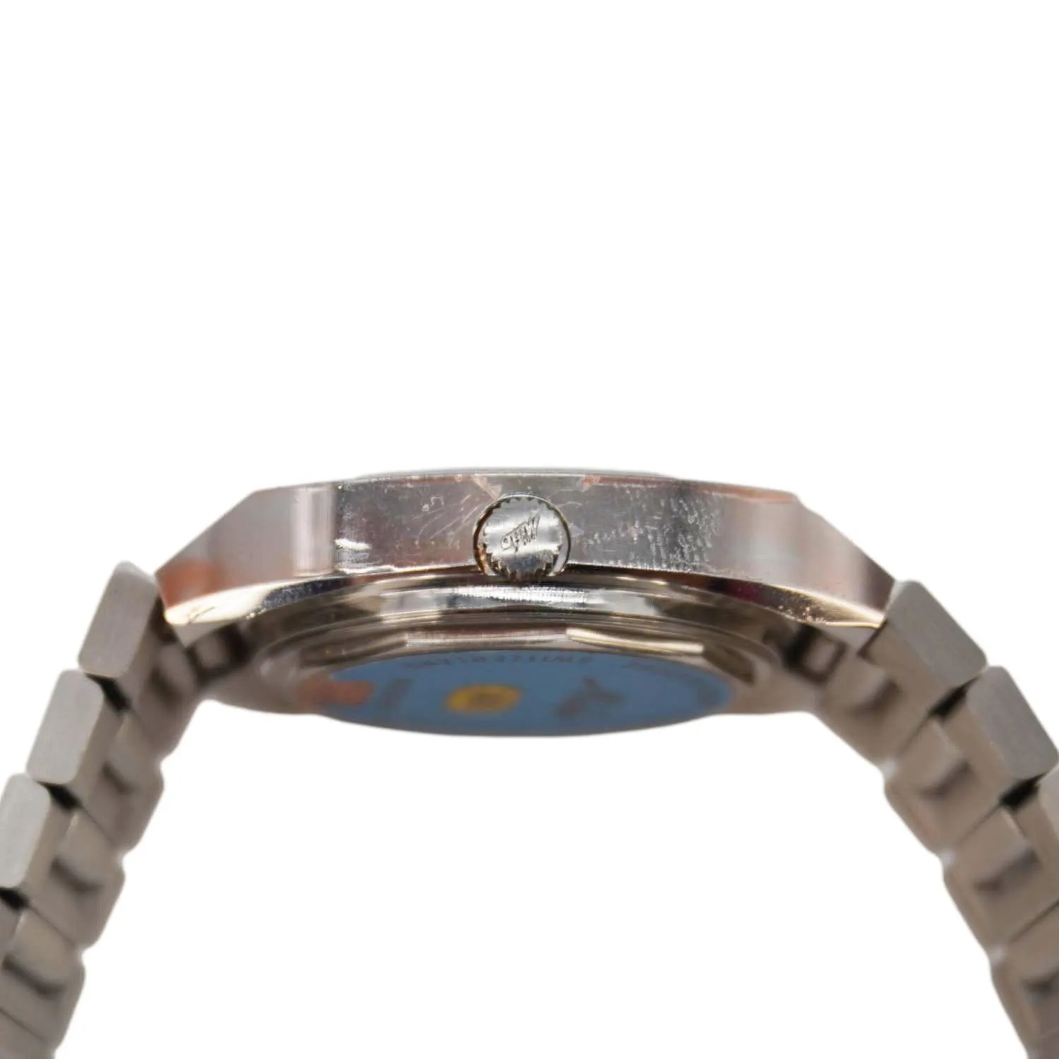 Mido Rare 1849 Men's Stainless Steel Swiss Automatic Watch Brown Dial 37MM