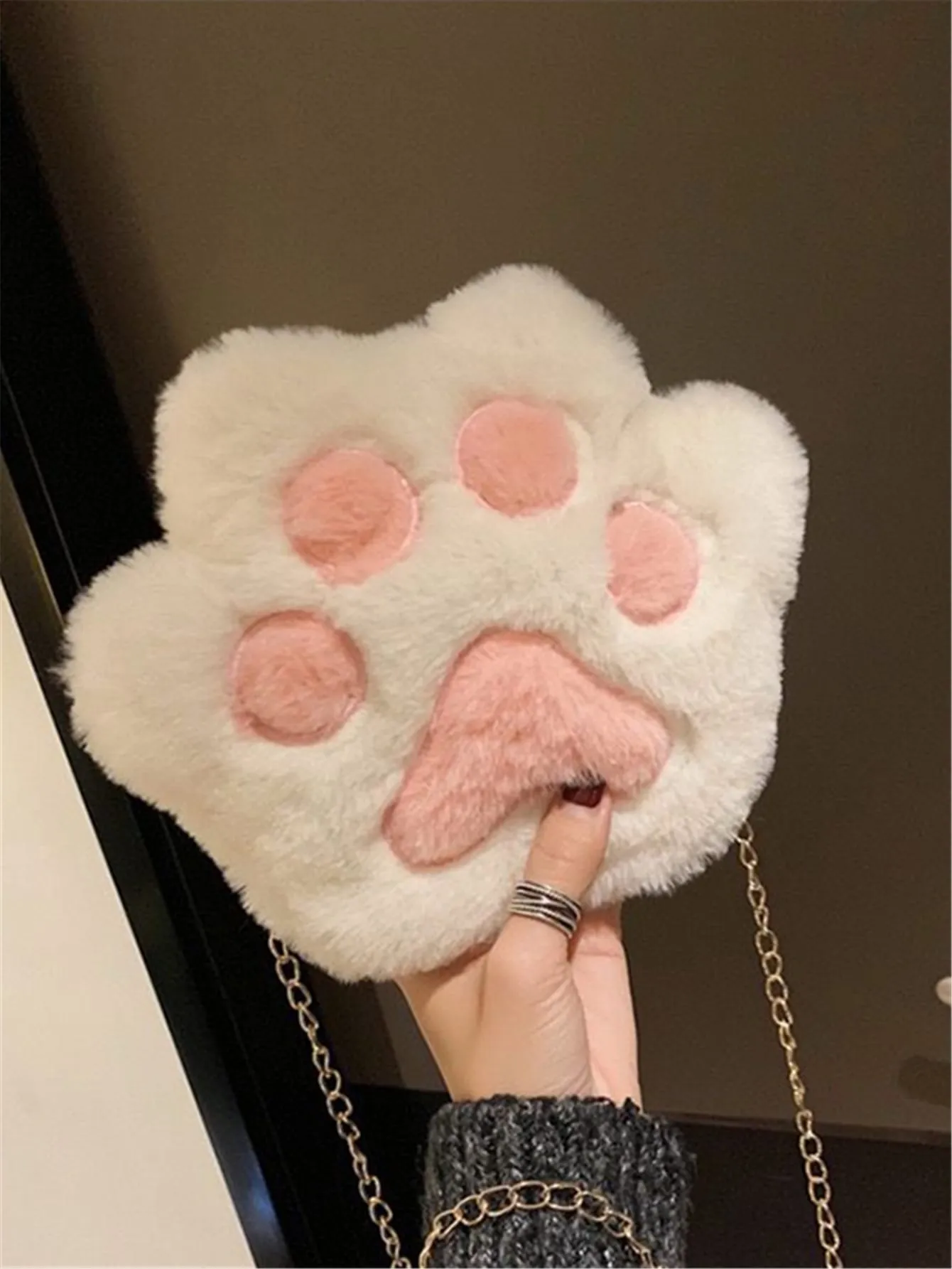 Mini Fluffy Claw Novelty Bag - Multicolor