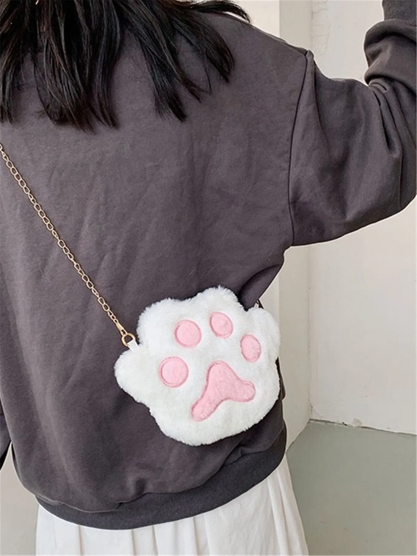 Mini Fluffy Claw Novelty Bag - Multicolor