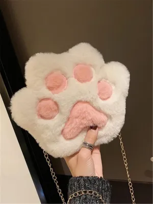 Mini Fluffy Claw Novelty Bag - Multicolor