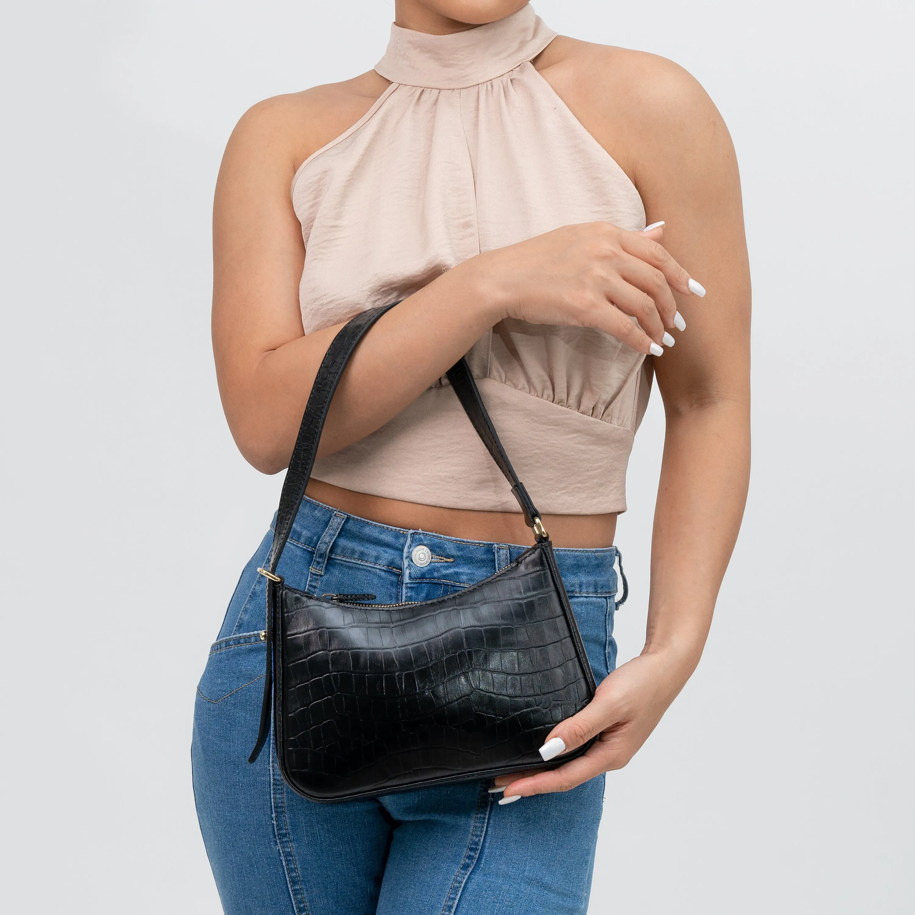 Moon Shoulder Bag - Black