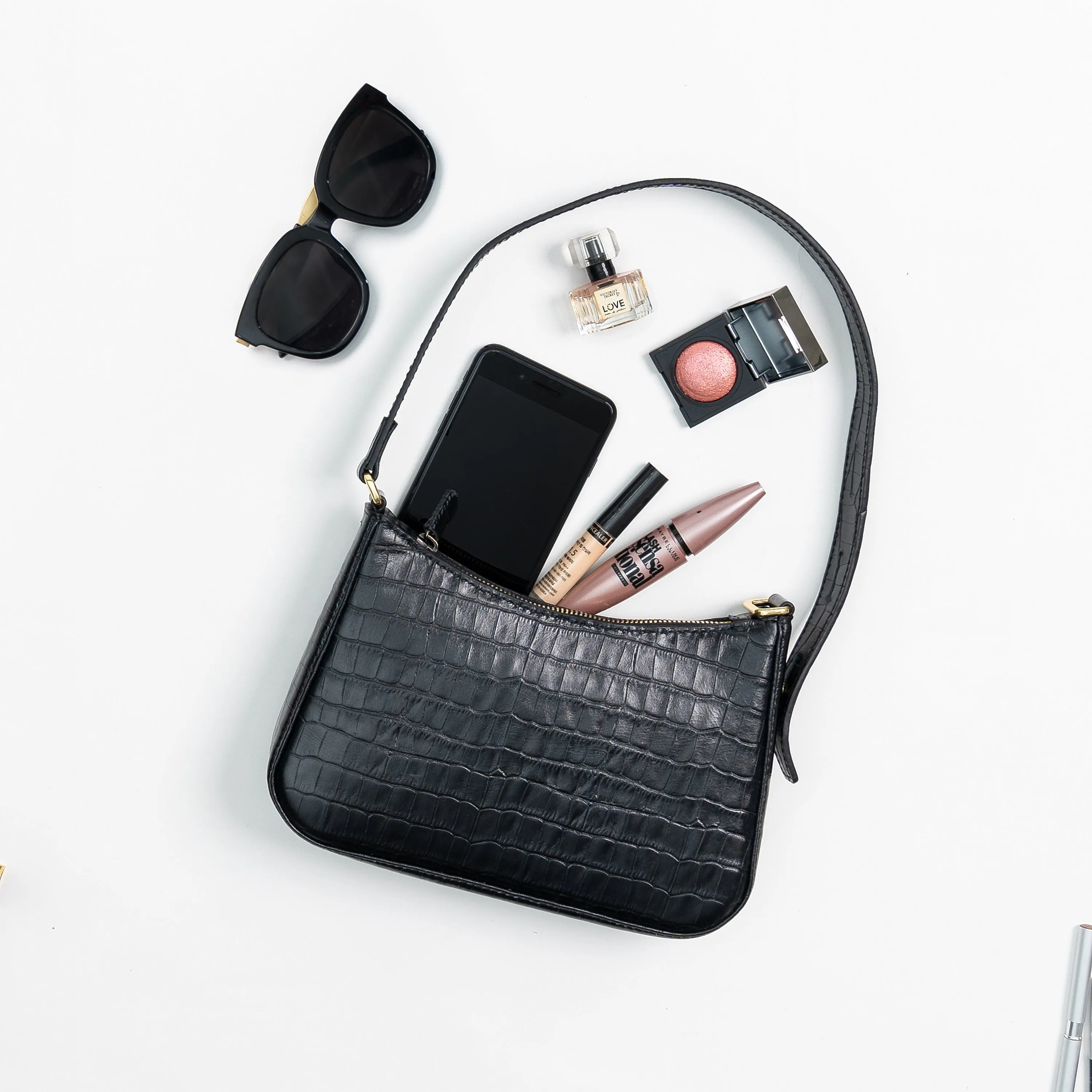 Moon Shoulder Bag - Black