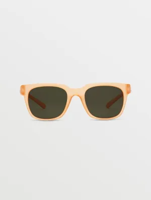 Morph Matte Amber Sunglasses (Green Gray Lens) - AMBER ROCK
