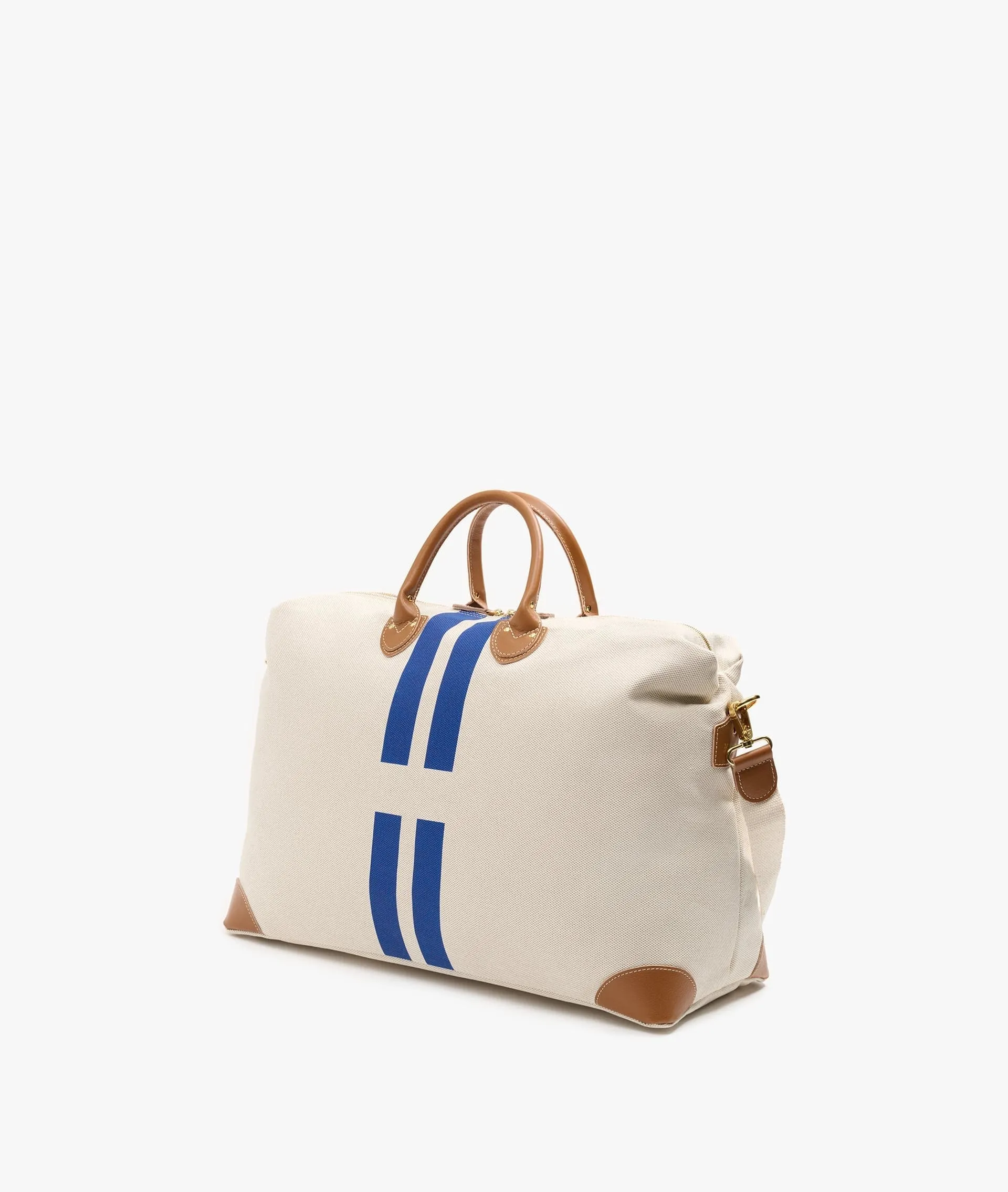 My Style Bags Personalised Harvard Large Duffel Bag - Blue Stripes