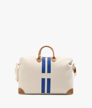 My Style Bags Personalised Harvard Large Duffel Bag - Blue Stripes
