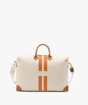 My Style Bags  Personalised Harvard Large Duffel Bag - Orange Stripes