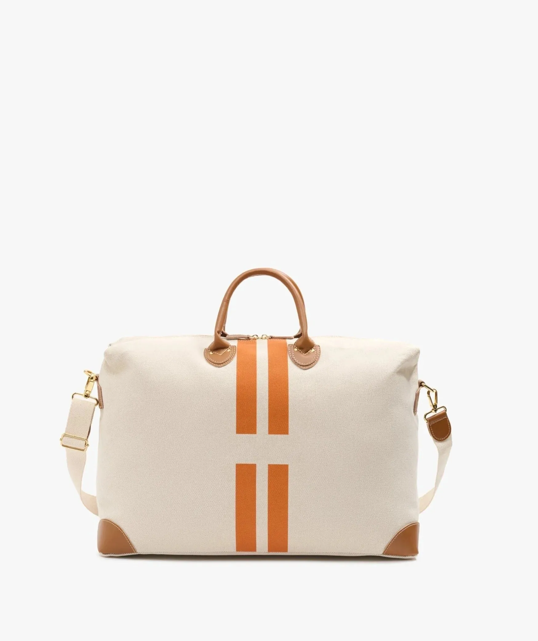 My Style Bags  Personalised Harvard Large Duffel Bag - Orange Stripes