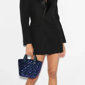 MZ Wallace Micro Metro Tote Deluxe in Sapphire Sequin