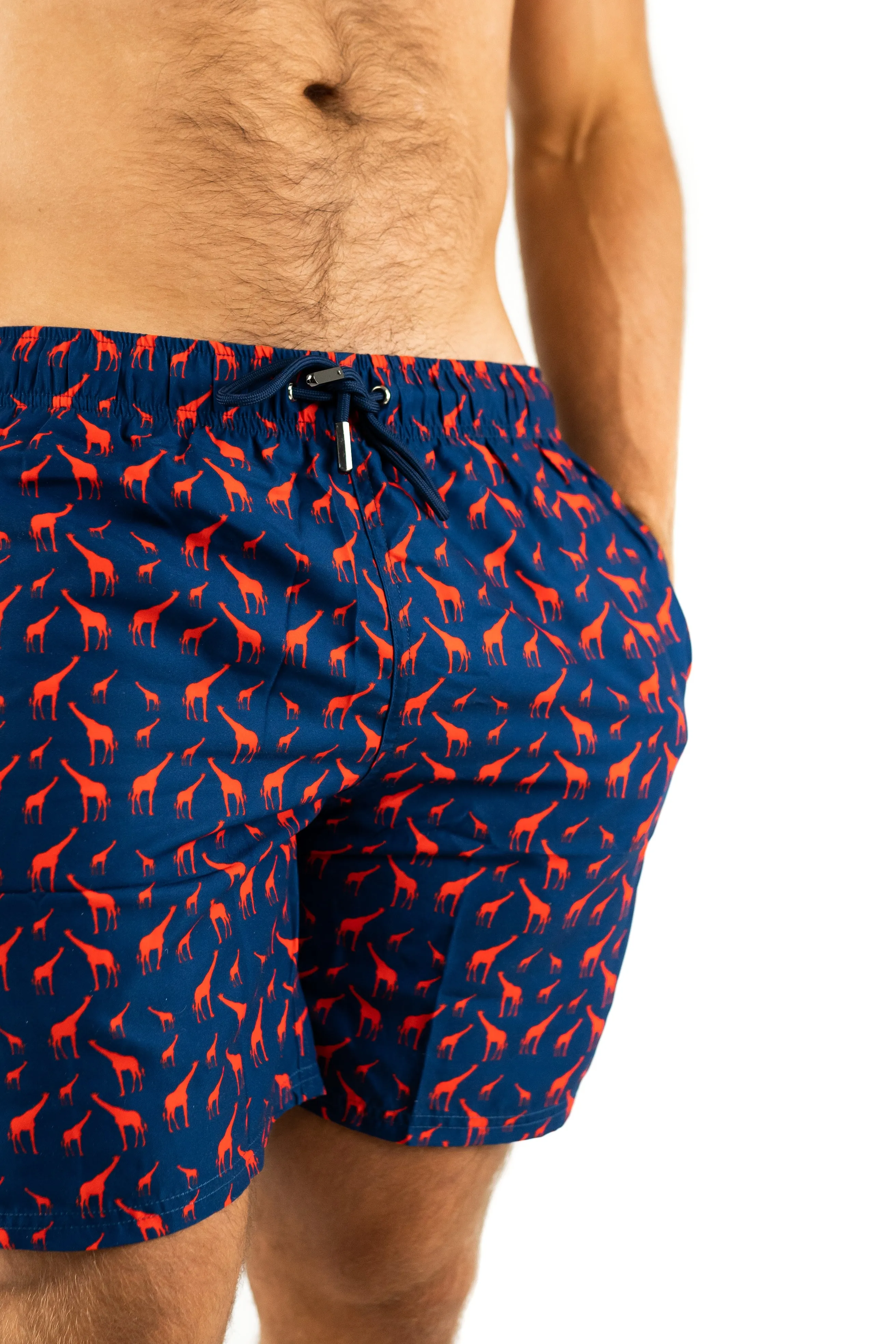 Navy Bold Giraffe