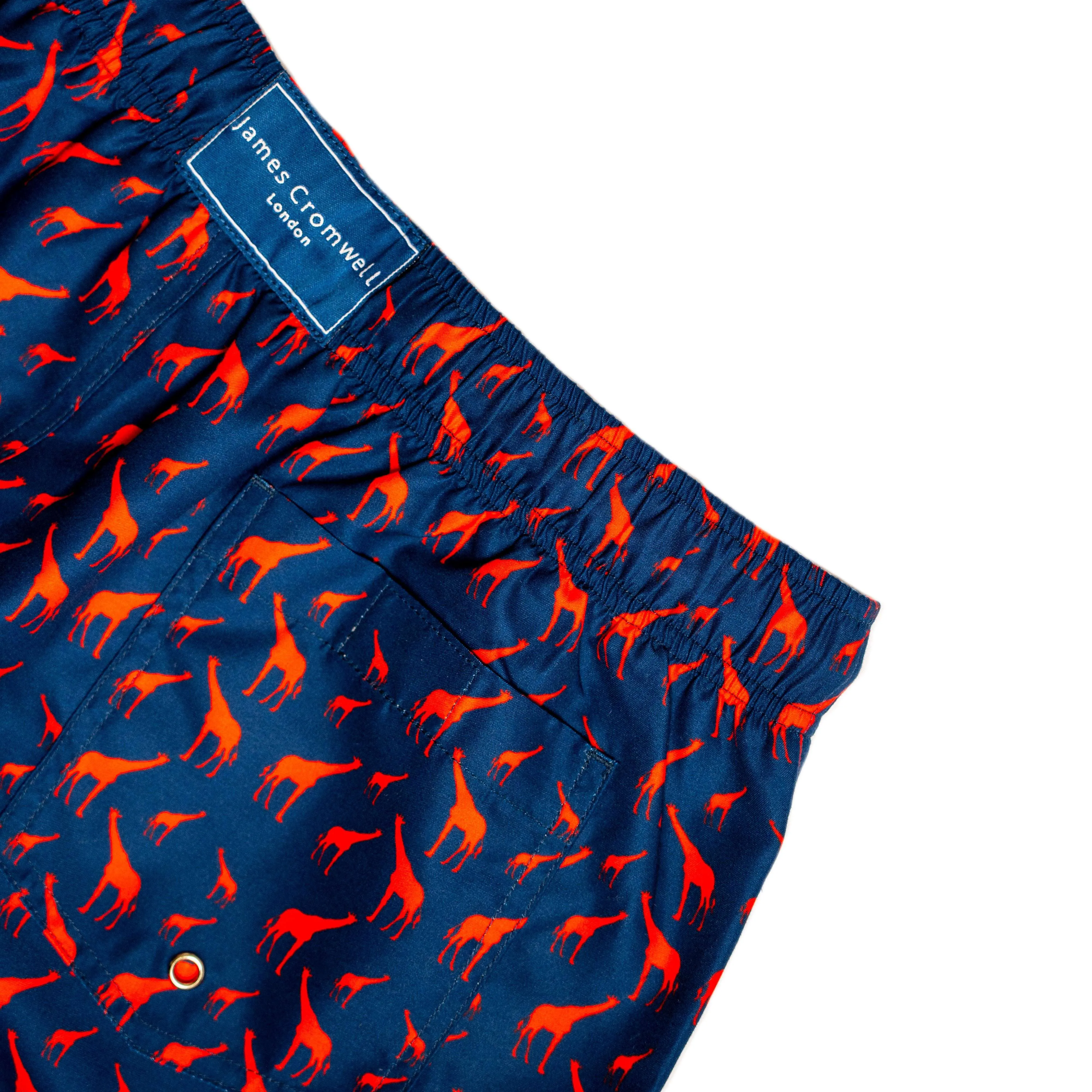 Navy Bold Giraffe