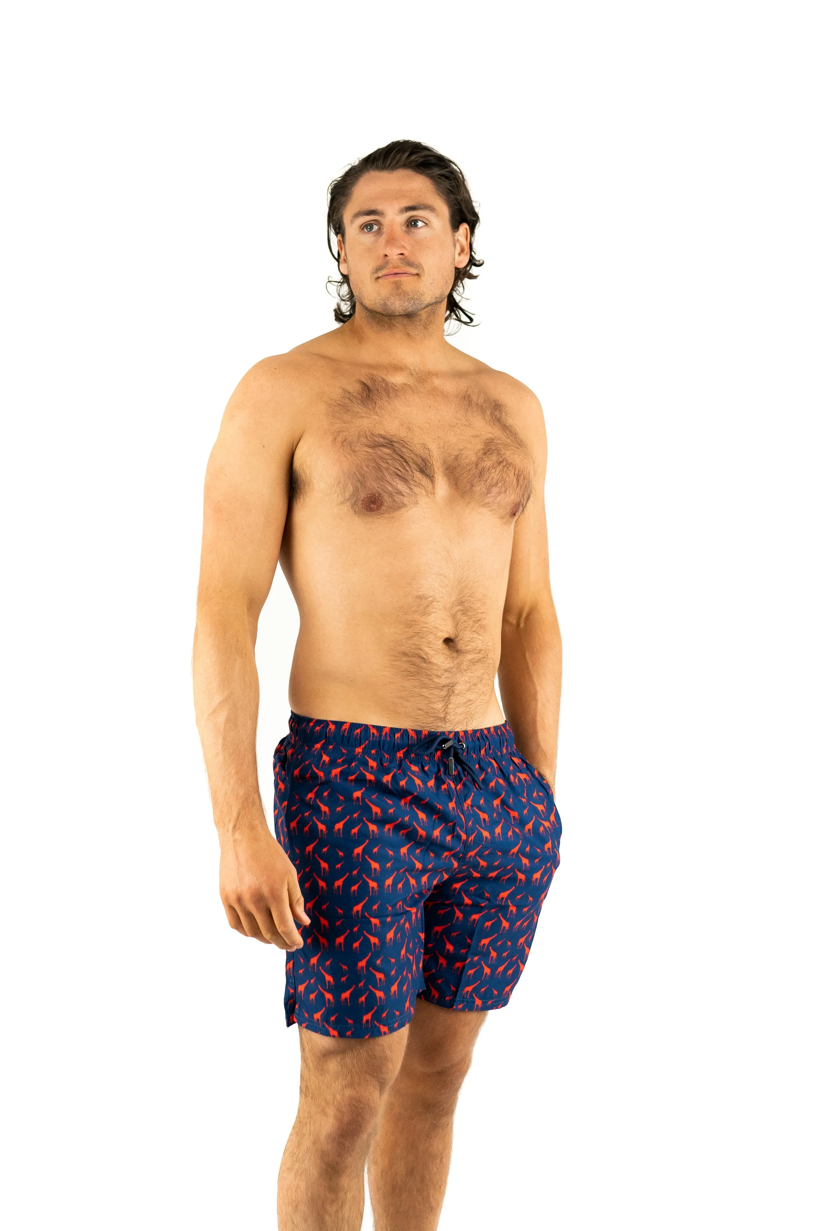 Navy Bold Giraffe