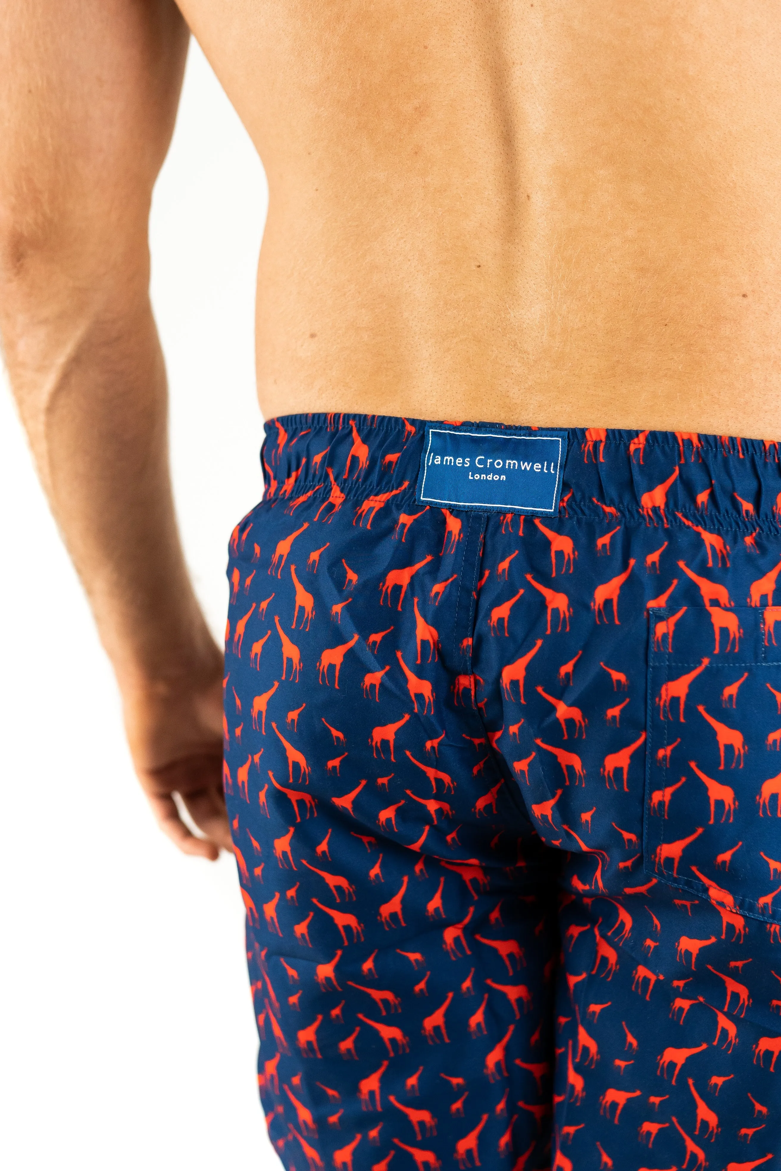 Navy Bold Giraffe