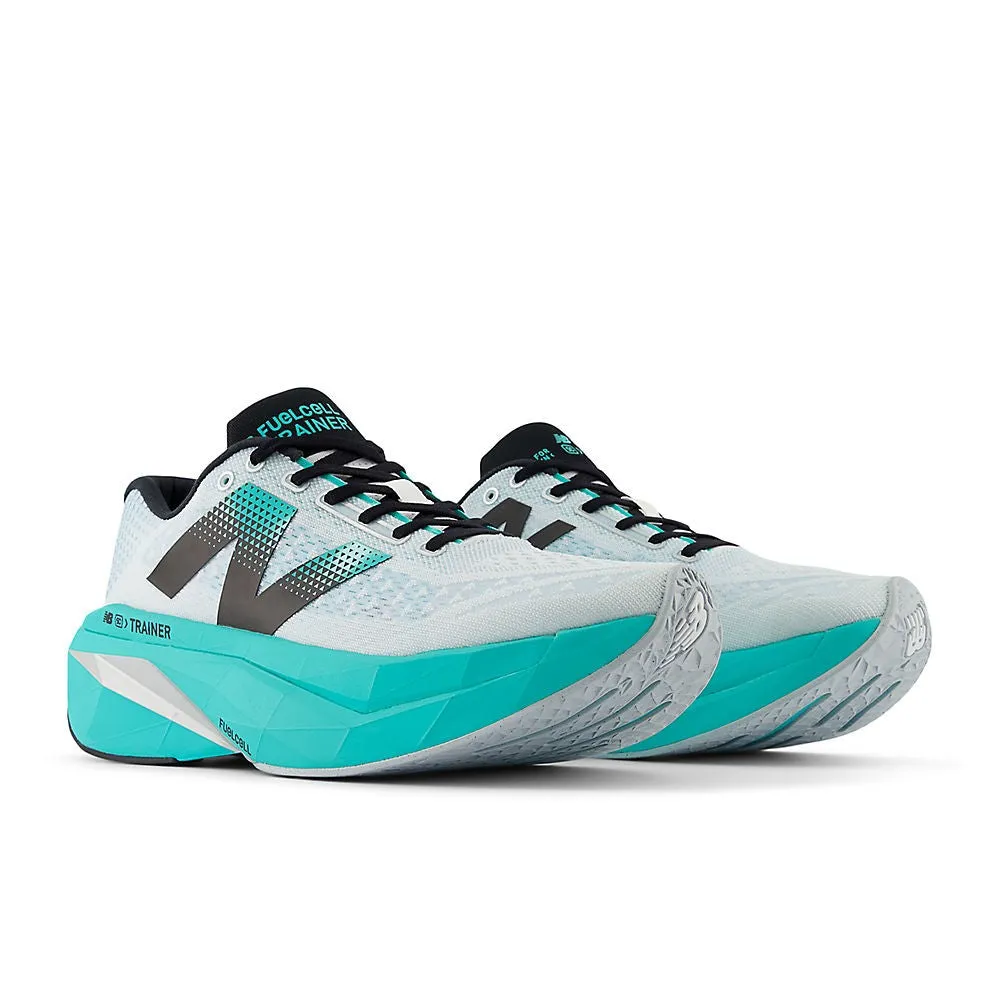 New Balance FuelCell SuperComp Trainer (Mens) - White with Cyber Jade
