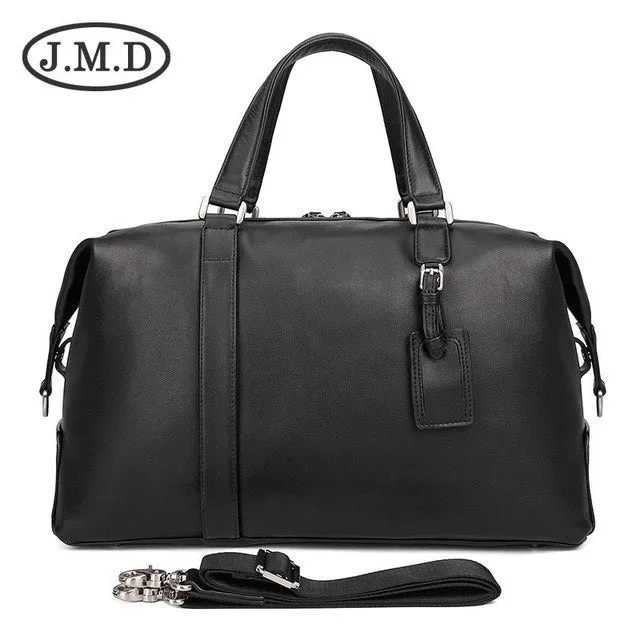 New Genuine Leather Men'S Travel Bag Luggage & Travel Bag Men Carry On Leather Duffel Bag Weekend